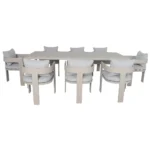 Como 8-Seater Outdoor Dining Set - Light - Image 3